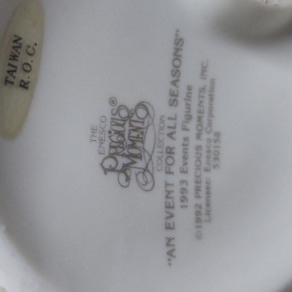 1993 Vintage Collectable Figurine Precious Moments “An Event For All Seasons” - Picture 5 of 6